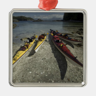 Adorno Metálico Kayaks en la isla Dicebox, grupo Broken Island,