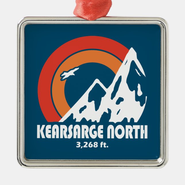 Adorno Metálico Kearsarge North New Hampshire Sun Eagle (Frente)