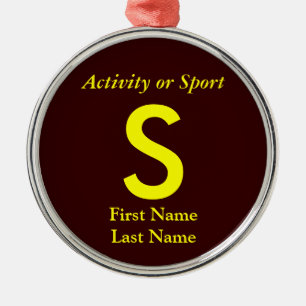 Adorno Metálico Keepsake de la carta variada de la escuela superio