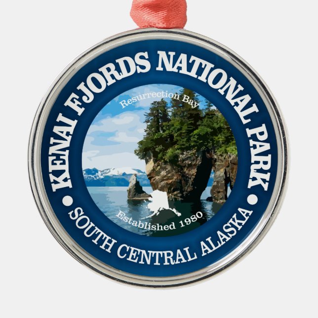 Adorno Metálico Kenai Fjords NP (Frente)