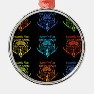 Adorno Metálico Kenia Hakuna Matata