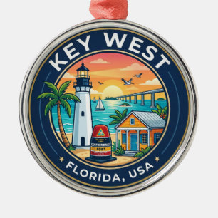 Adorno Metálico Key West Florida