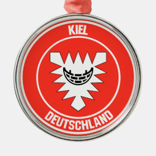 Adorno Metálico Kiel Round Emblem