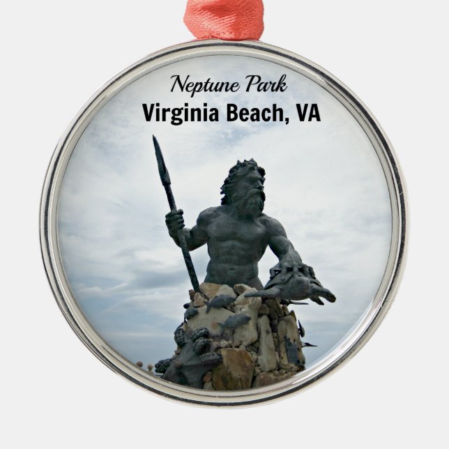 Adorno Metálico King Neptune Park, Virginia Beach, VA (Frente)