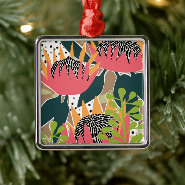 Adorno Metálico King Protea I (Árbol)