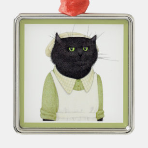 Adorno Metálico KITCHEN MAID CAT Premium Square Ornamet