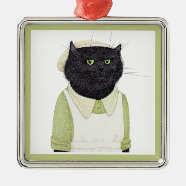 Adorno Metálico KITCHEN MAID CAT Premium Square Ornamet (Frente)