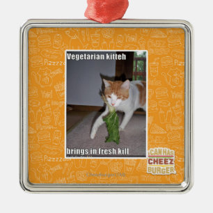 Adorno Metálico Kitteh vegetariano