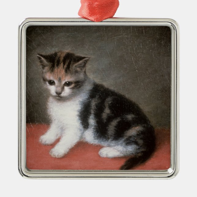 Adorno Metálico Kitten de Srta. Ana White's, 1790 de George Stubbs (Frente)