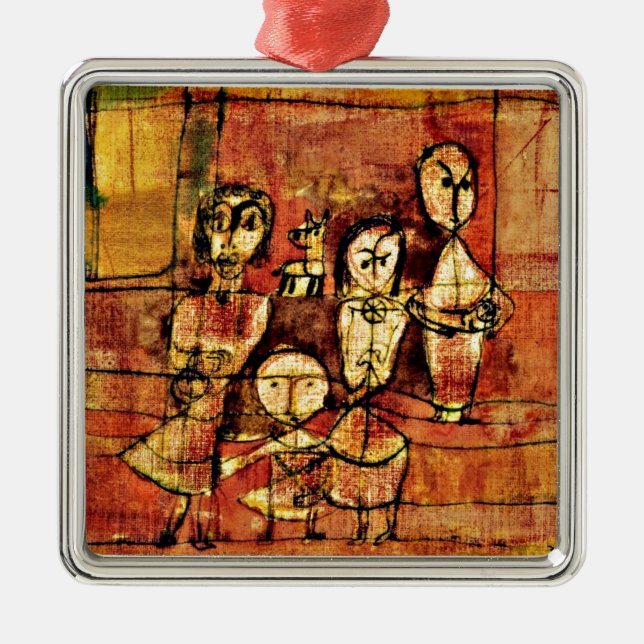 Adorno Metálico Klee - Niños y perros (Frente)