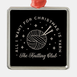 Adorno Metálico Knit club tejiendo vacaciones divertidas hilados