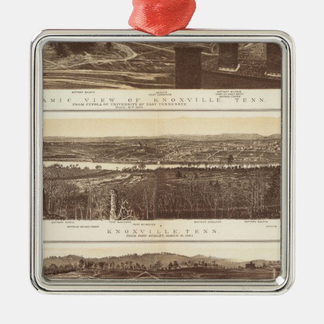 Adorno Metálico Knoxville, Chattanooga (Frente)