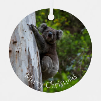 Adorno Metálico Koala Australia Feliz Navidad