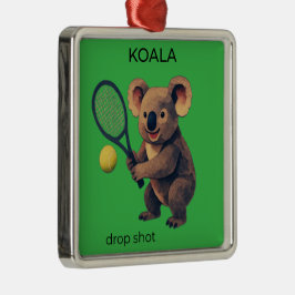 Adorno Metálico Koala - Jugador de Tenis Australiano Adorable