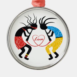 Adorno Metálico Kokopelli Love