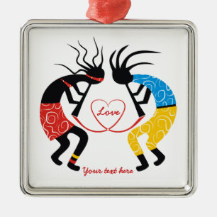 Adorno Metálico Kokopelli Love