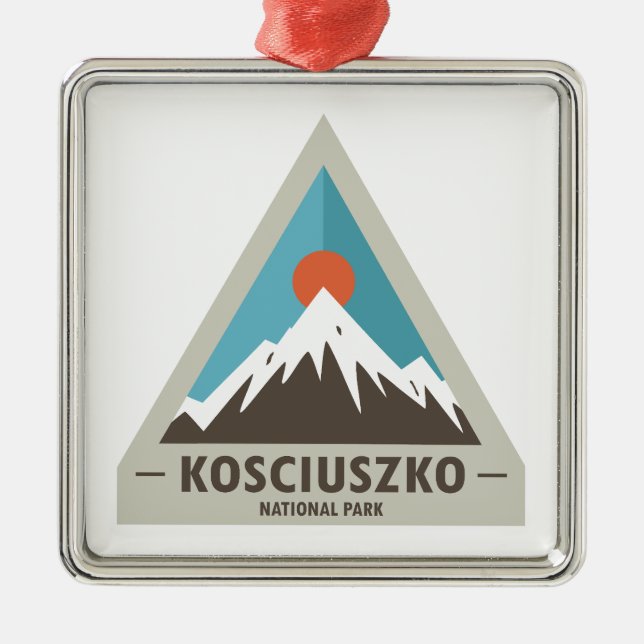 Adorno Metálico Kosciuszko National Park (Frente)