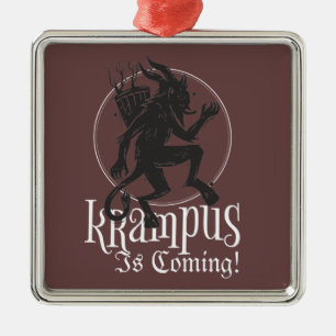 Adorno Metálico Krampus Navidad 