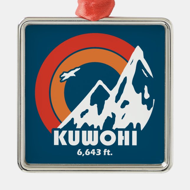 Adorno Metálico Kuwohi Carolina del Norte Tennessee Sun Eagle (Frente)