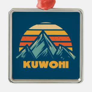 Adorno Metálico Kuwohi North Carolina Tennessee Retro Turquesa