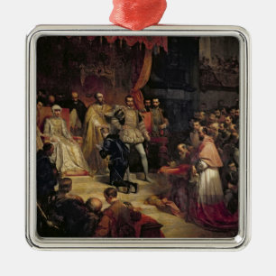 Adorno Metálico La abdicación de Charles V 1841