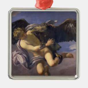 Adorno Metálico La abducción de Ganymede, 1700 (aceite en lona)