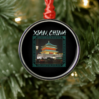 Adorno Metálico La antigua torre de campaña de Xian