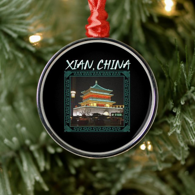 Adorno Metálico La antigua torre de campaña de Xian (Árbol)