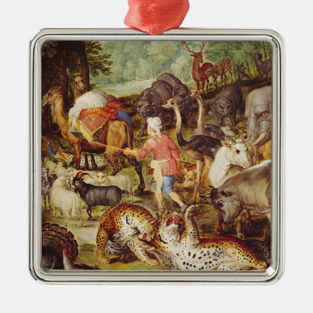 Adorno Metálico La arca de Noah, detalle del lado derecho (Frente)