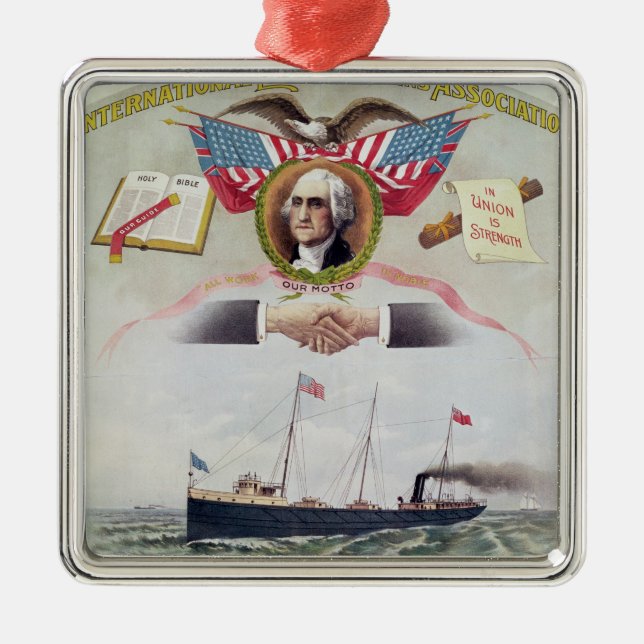 Adorno Metálico La asociación de los obreros portuarios (Frente)