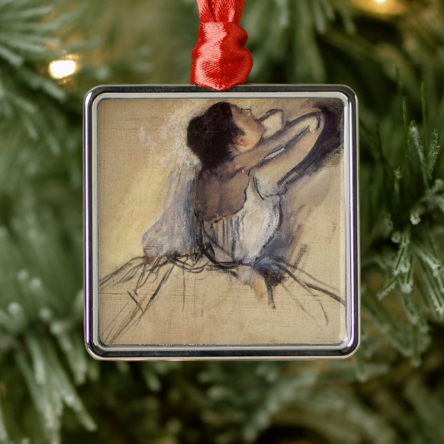 Adorno Metálico La bailarina de Edgar Degas, la bailarina de balon (Árbol)