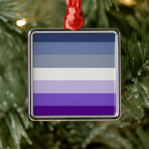 Adorno Metálico La bandera del orgullo butch lesbiana de SlipperyJ