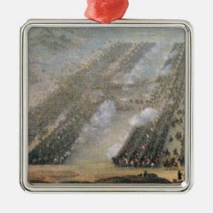 Adorno Metálico La batalla de Poltava, 1750