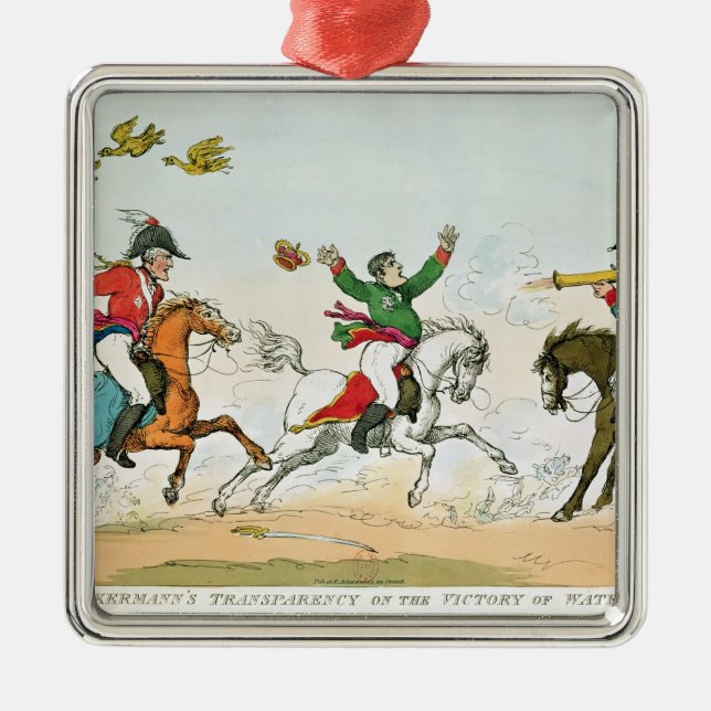 Adorno Metálico La batalla de Waterloo (Frente)