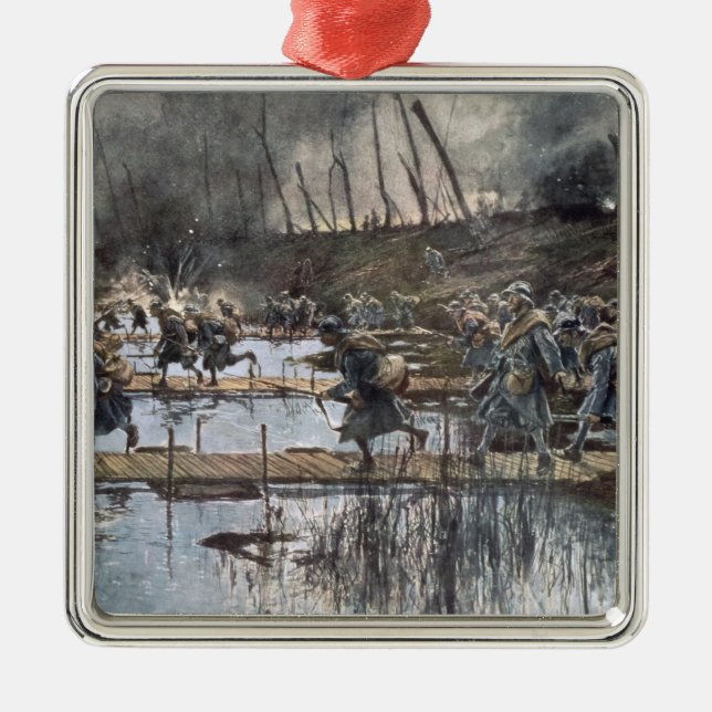 Adorno Metálico La batalla del Yser en 1914 (Frente)