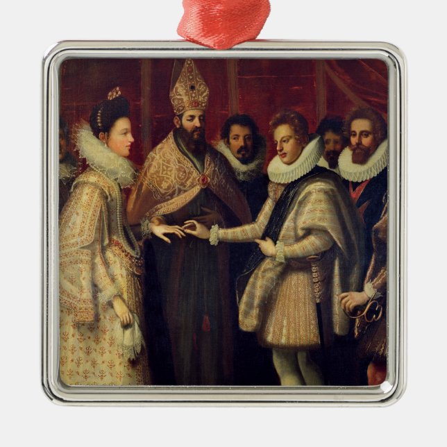 Adorno Metálico La boda de Catherine de Medici (Frente)