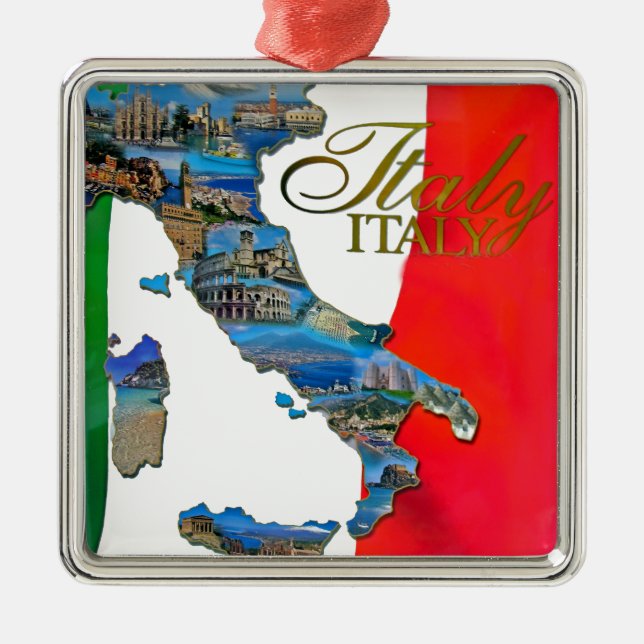 Adorno Metálico La "bota italiana " (Frente)