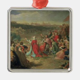 Adorno Metálico La caída de Granada en 1492, 1890