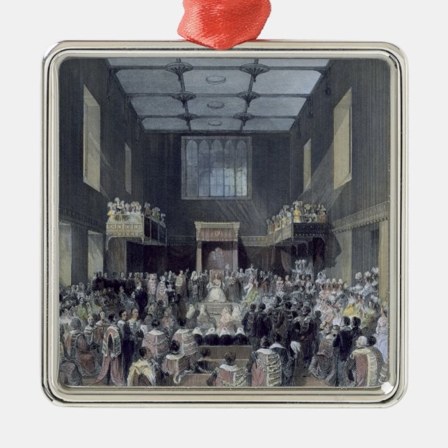 Adorno Metálico La Cámara de los lores, su majestad que abre el (Frente)