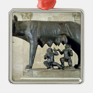 Adorno Metálico La capitoline She-Wolf