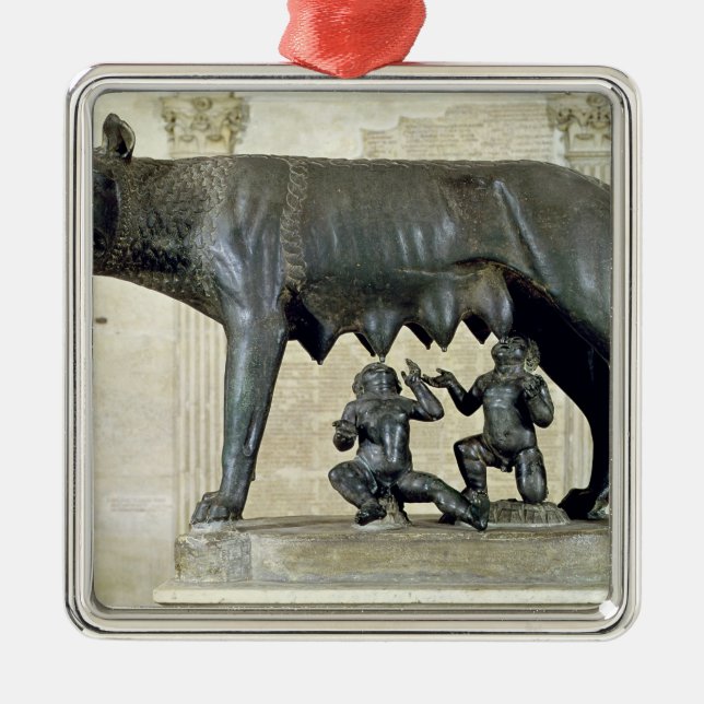 Adorno Metálico La capitoline She-Wolf (Frente)