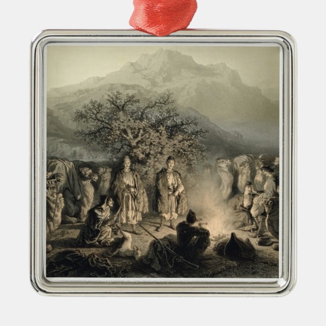 Adorno Metálico La caravana de comerciantes armenios, (Frente)