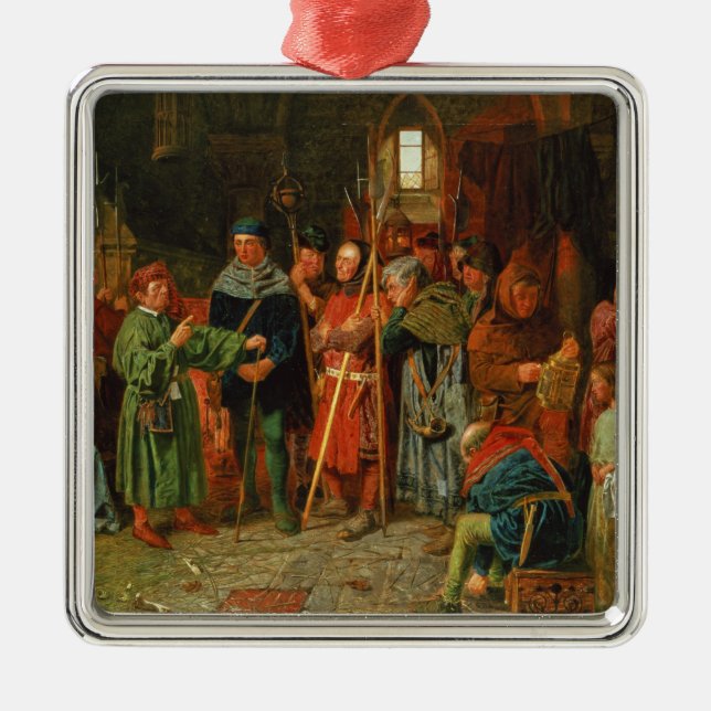 Adorno Metálico La carga del Dogberry al reloj (Frente)