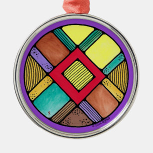 Adorno Metálico La carrera de arte nouveau en ingwaz de la magia d