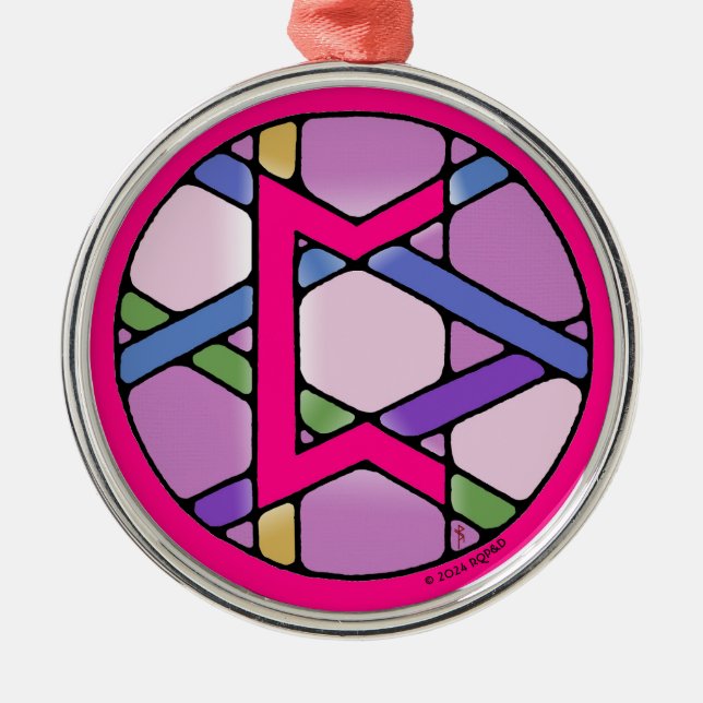 Adorno Metálico La carrera de arte nouveau perthro de Karma (Frente)