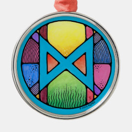 Adorno Metálico La carrera de despertar del Art Nouveau Dagaz