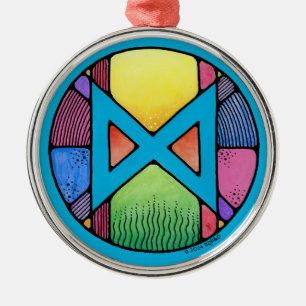 Adorno Metálico La carrera de despertar del Art Nouveau Dagaz