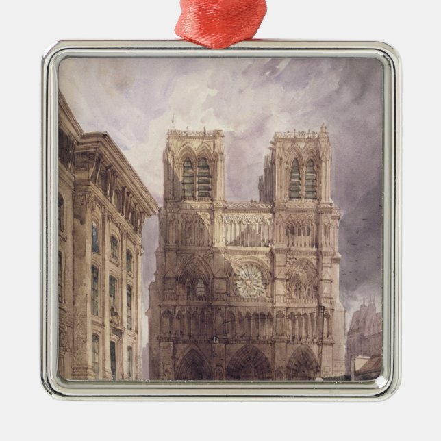 Adorno Metálico La catedral de Notre Dame, París, 1836 (Frente)