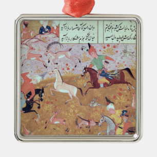 Adorno Metálico La caza real