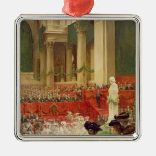 Adorno Metálico La ceremonia en el panteón